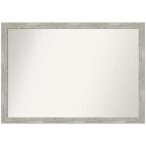 Dove Greywash Narrow Custom Non-Beveled 47.5 in. W x 33.5 in. H Recylced Polystyrene Framed Bathroom Vanity Wall Mirror