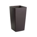 Algreen Modena 30 in. Square Matte Mocha Plastic Self Watering Planter ...