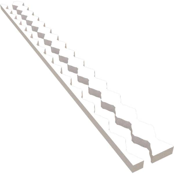 Ekena Millwork Sheyenne 47 in. H x 1 in. W Slatwall Panels in PVC 28-Pack
