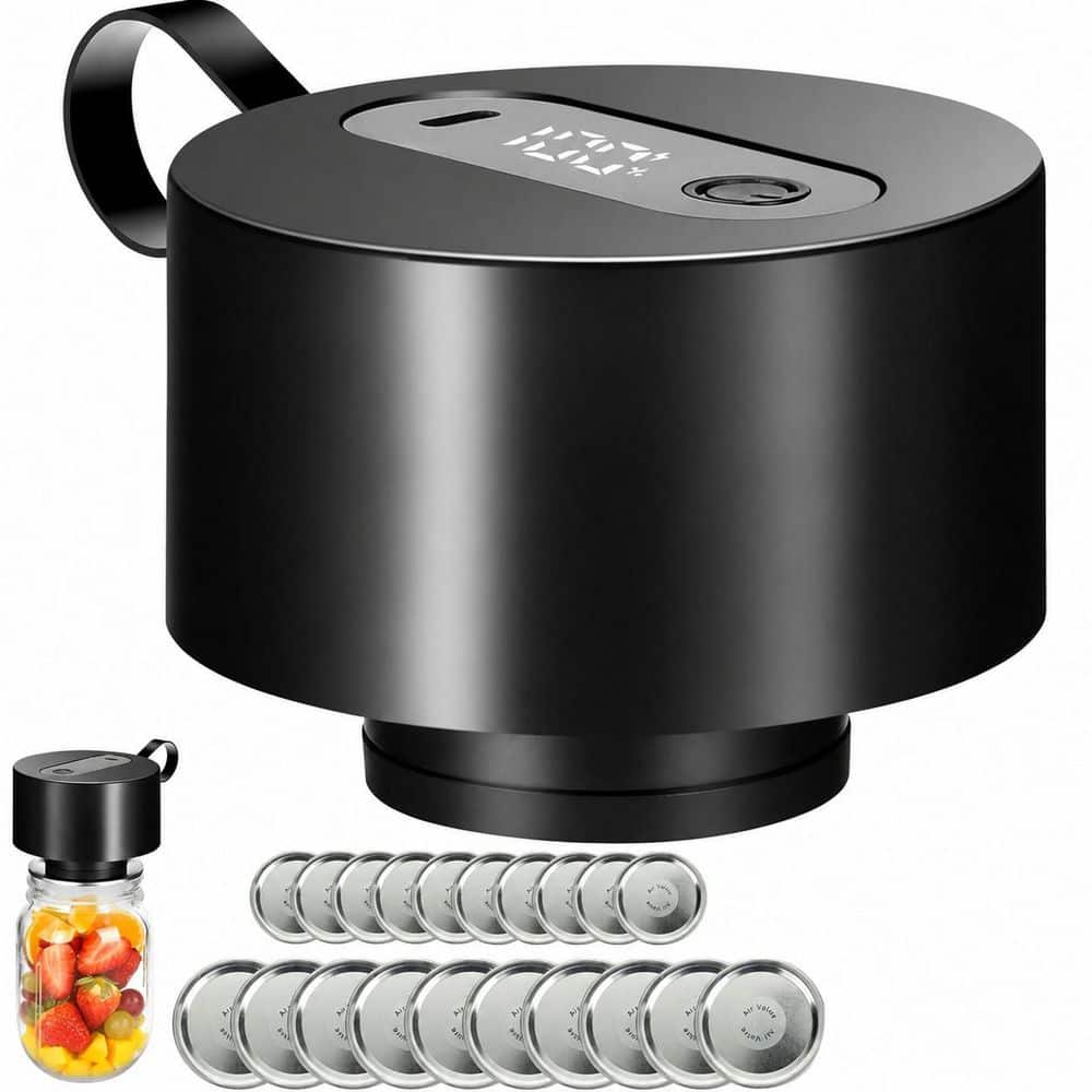 Electric Mason Jar Vacuum Sealer Kit, Automatic Stop, One-Touch, For Wide Regular Mouth Jars Bags Containers price history on PriceWatchPro