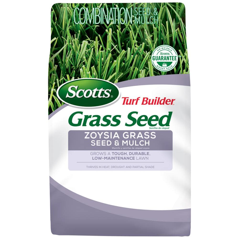 Scotts Turf Builder 5 Lbs Grass Seed Zoysia Grass Seed Mulch Grows A