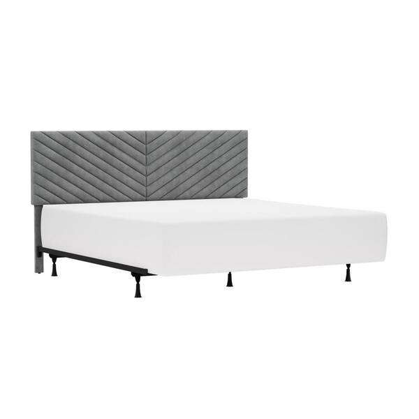 Hillsdale Furniture Crestwood King Headboard, Gray 2748HKR The Home Depot