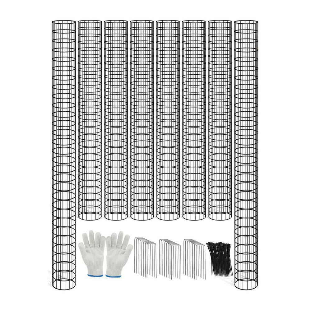 47 in. Silver Metal Tree Trunk Protector Guard Adjustable Mesh Plant Support Stakes Zip Ties Gloves 8-Pack price history on PriceWatchPro