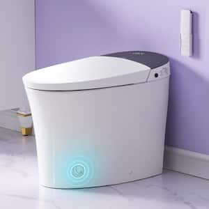 ARLO Build-in Tank ADA Elongated Bidet Toilet 1.6/1.1 GPF LED Smart Toilet in White, Auto Open/Close/Flush, Foot Sensor