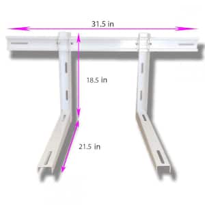 Universal Wall Mounting Bracket for Ductless Mini Split Air Conditioner Outdoor Unit (for 9K BTU to 36K BTU Condenser)