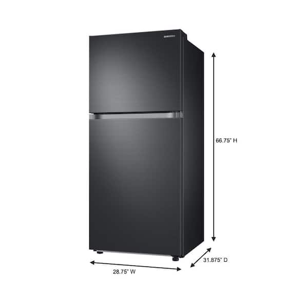 Monica strip Toerist Samsung 17.6 cu. ft. Top Freezer Refrigerator with FlexZone in Fingerprint  Resistant Black Stainless, Energy Star, Ice Maker RT18M6215SG - The Home  Depot