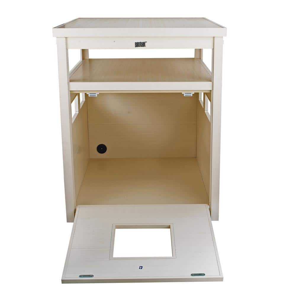 Antique White Jumbo ECOFLEX Litter Box Cover End Table