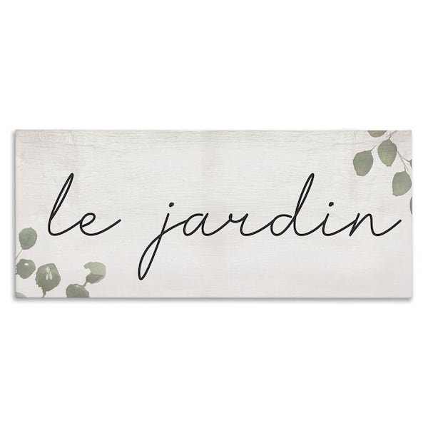 Stupell Industries Le Jardin Garden by Daphne Polselli Unframed Nature Graphic Art Print 13 in. x 30 in.