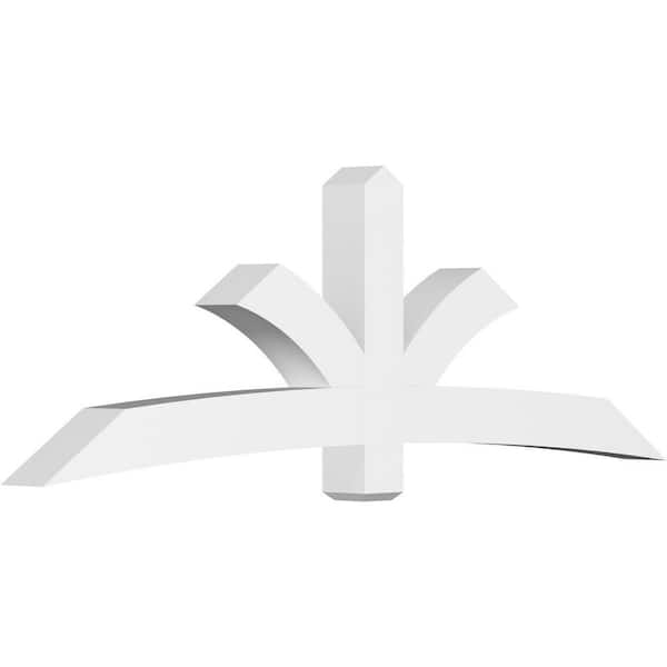 Ekena Millwork Davenport 96 in. W x 32 in. H x 6 in. D Signature Polyurethane Bracket
