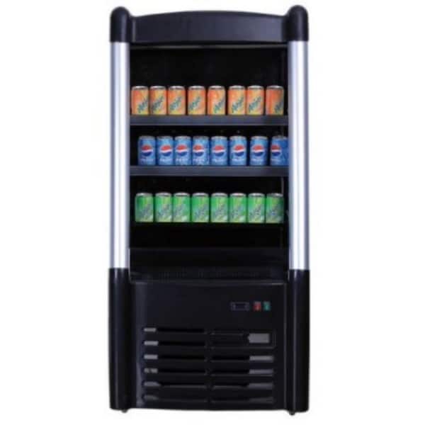 Cooler Depot 27.5 in. W 11 cu. ft. Commercial Open Air Refrigerator Merchandiser in Black