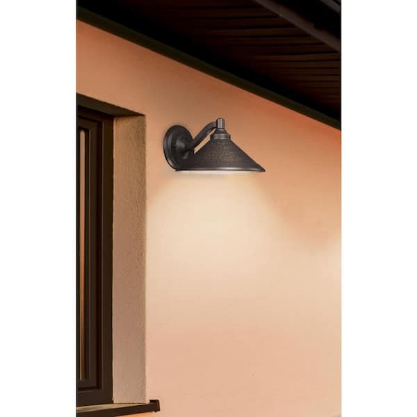 Kirkham 1-Light Bronze Outdoor Wall Lantern Sconce