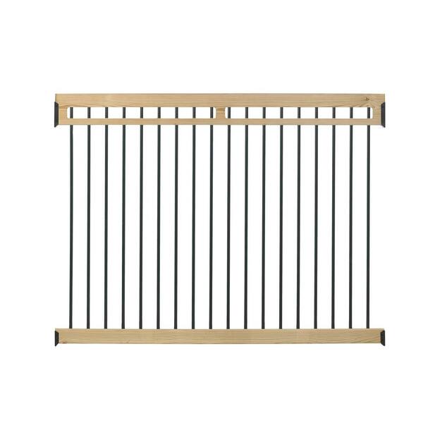 Unbranded 4.5 ft. H x 6 ft. W Pressure-Treated with Aluminum Picket Pool Fence Kit