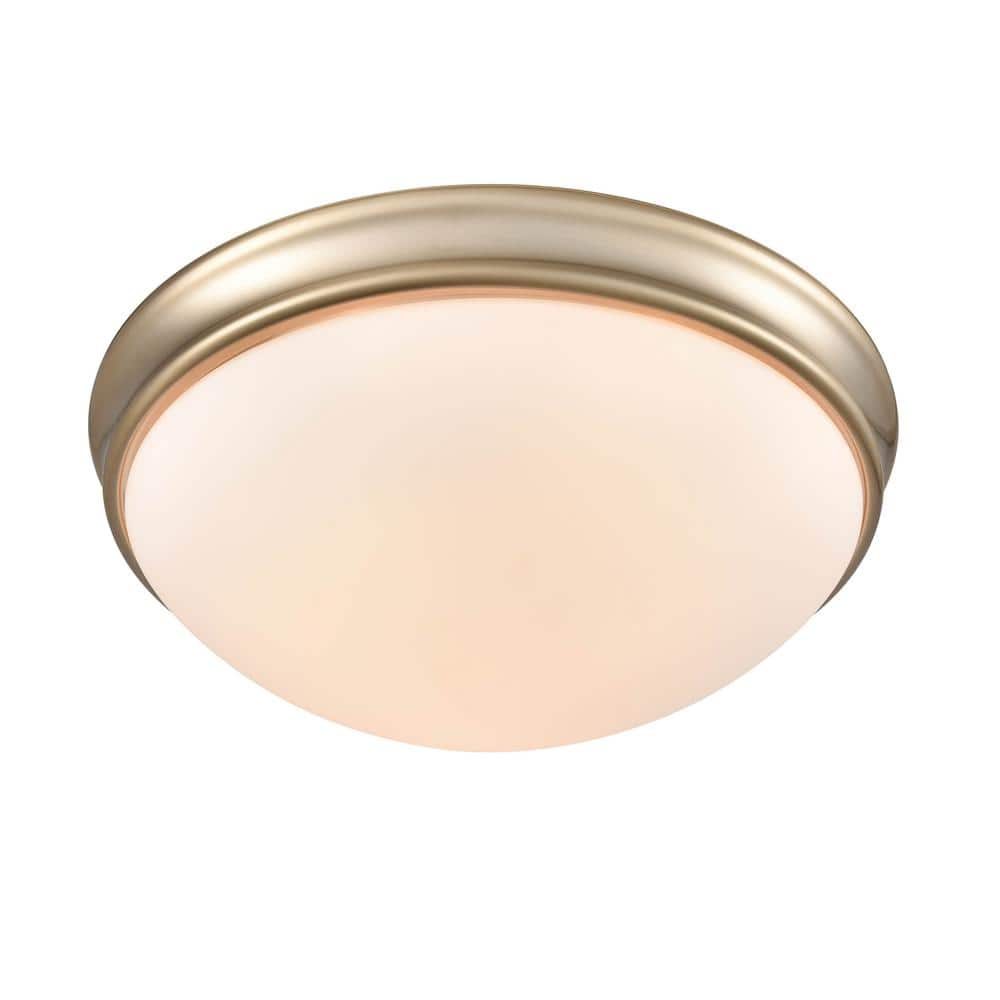 14 in. 3-Light Modern Gold Flushmount price history on PriceWatchPro