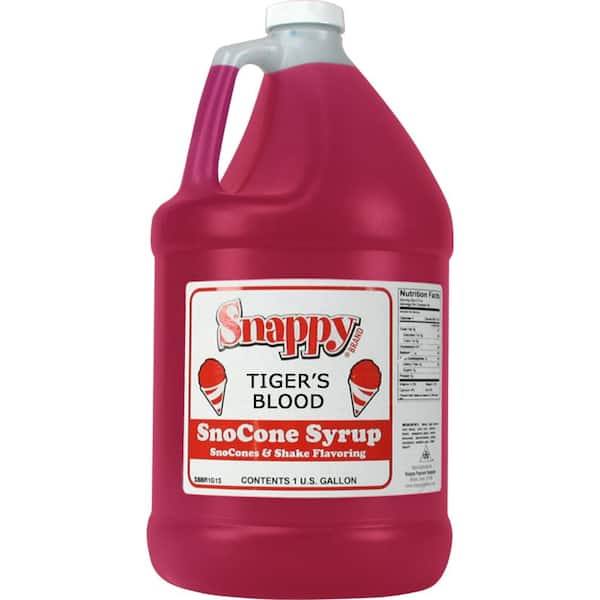 Snappy Snow Cone Syrup. 1 Gal. Tiger's Blood
