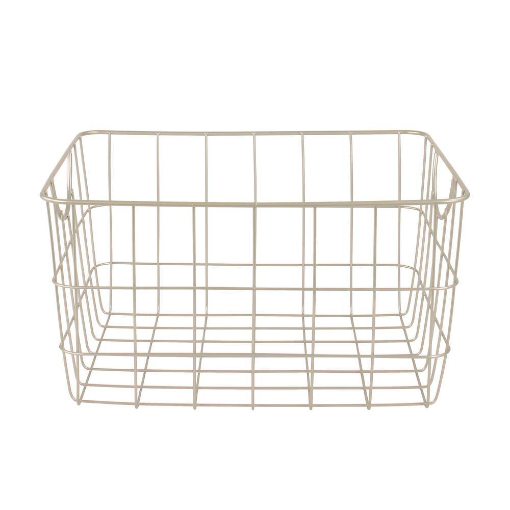 Spectrum Satin Nickel Wire 16" Utility Storage Basket