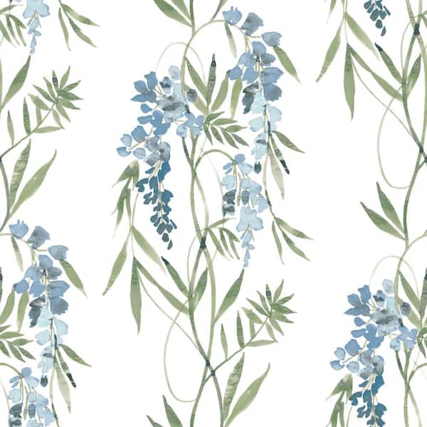RoomMates 30.75 sq.ft. Nouveaux Wisteria Peel and Stick Wallpaper