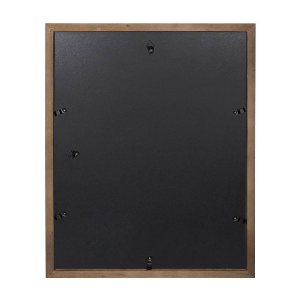 Rustic Brown Wood 12x15 Wall Gallery Frame Set, 11x14 matted to 8x10