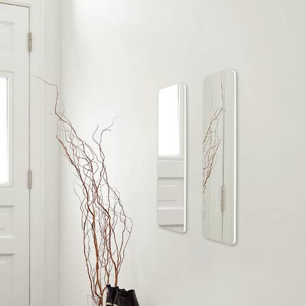 Unbranded 9.57 in. D x 33.07 in. W x 0.79 in. H Rectangular Frameless Mirror