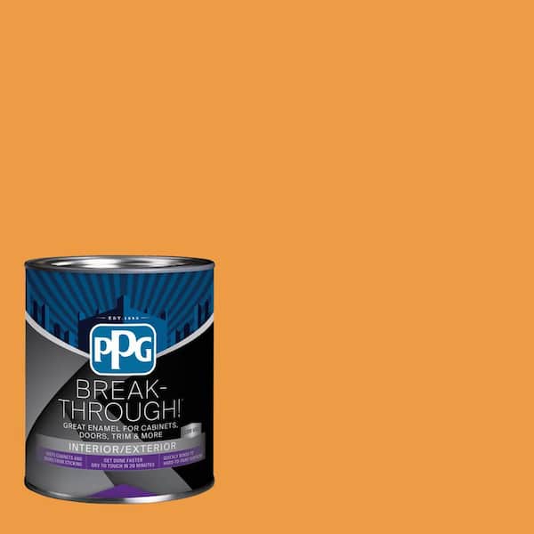 Break-Through! 1 qt. PPG1203-7 Cornucopia Satin Door, Trim & Cabinet Paint