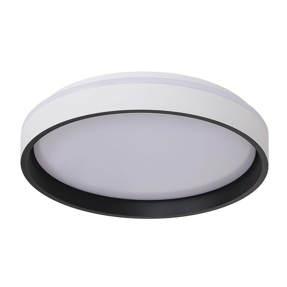 15.3 in. White Shade Adjustable CCT 3000K/4000K/5000K Dimmable Flush Mount Light Fixture price history on PriceWatchPro