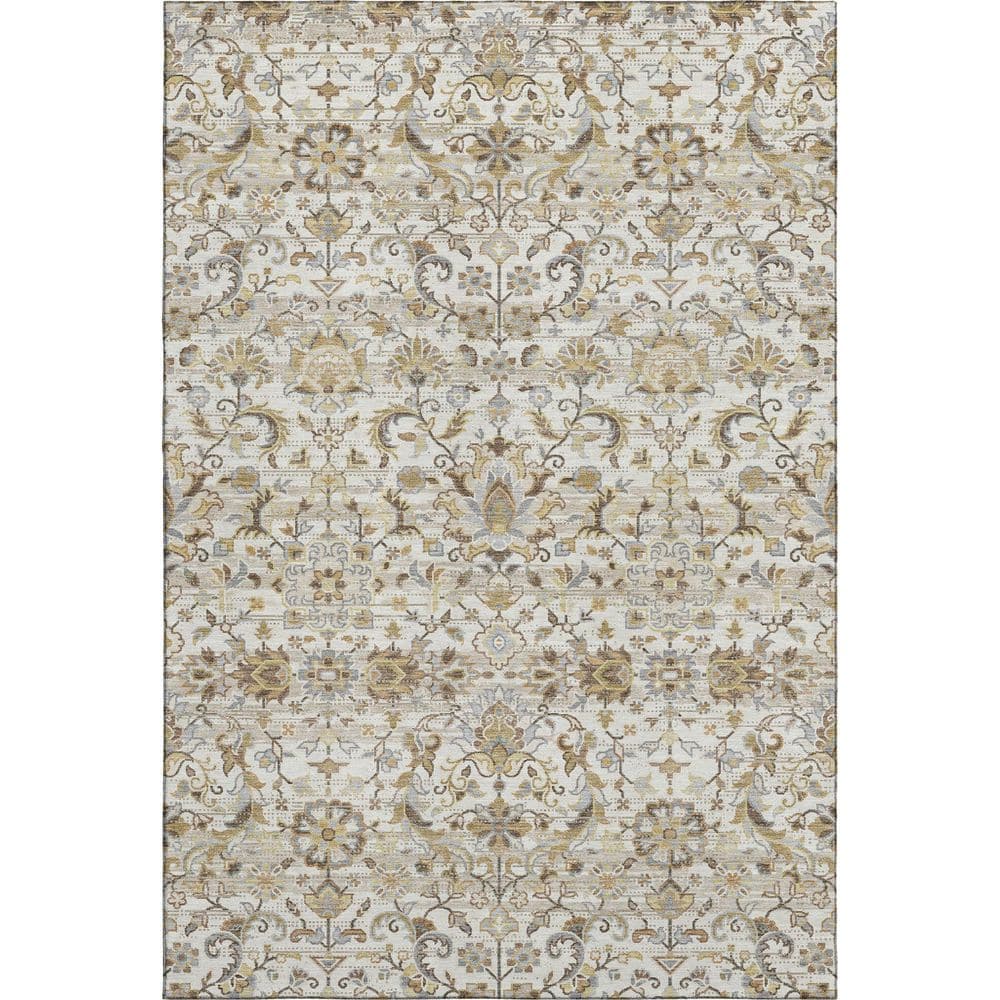 Mayfield Premium Machine Washable Abstract AMF2485 Ivory 10 ft. x 14 ft. Area Rug price history on PriceWatchPro
