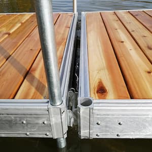 5 ft. x 10 ft. Aluminum Stationary Dock Kit Model QPF-495 Without Cedar Decking