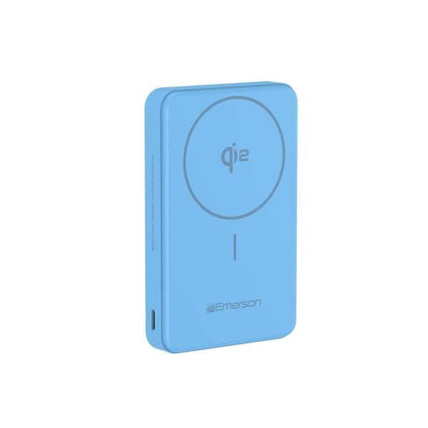 Power Bank with 15W Qi2 Magnetic Wireless Charging and 20W Wired Output Charging (Blue)