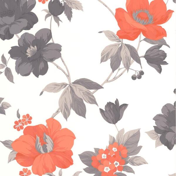 Graham & Brown Eden Orange Removable Wallpaper Sample