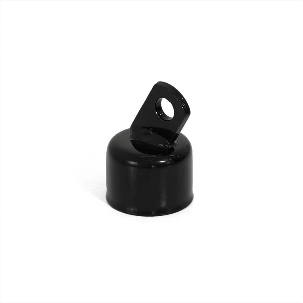 Fencer Wire 1-5/8 in. Chain Link Fence Black Galvanized Steel Top Rail ...