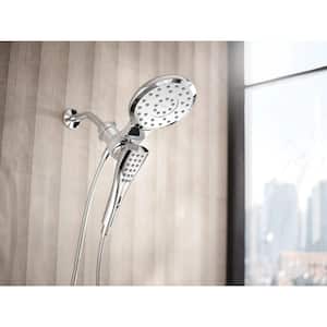 Verso 8-Spray 7 in. Dual Wall Mount Fixed and Handheld Shower Head 2.5 GPM with Infiniti Dial in Chrome
