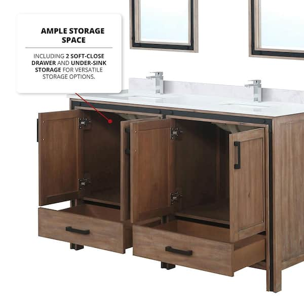 Lexora Ziva 84 in. W x 22 in. D Rustic Barnwood Double Bath Vanity without  Top and 34 in Mirrors LZV352284SN00M34 - The Home Depot