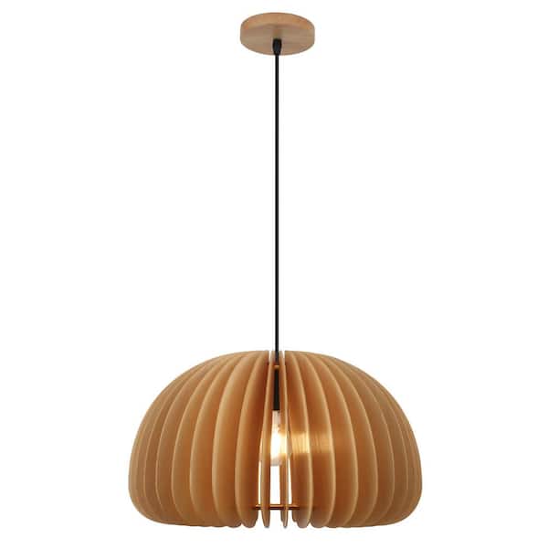 ADSENSTY 1 Light Black/Brown Single Dome Pendant Light with Shade for Dining Room Bedroom Foyer Bar Hallway, No Bulbs Included