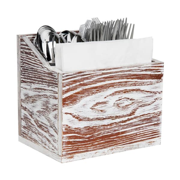 Rustic Handcrafted Wooden Kitchen Caddy / Table Tidy / Tableware Organiser  / Kitchen Utensil Holder / Napkin Holder / Table Caddy 