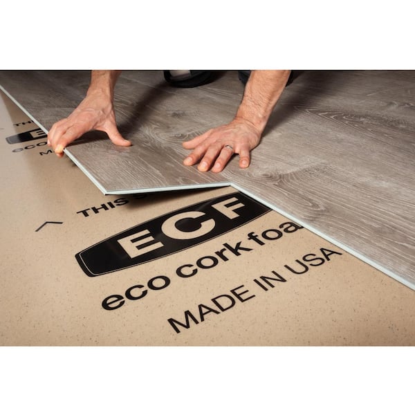 Eco Cork Foam 300 Sq Ft 3 X 100, Foam Underlayment For Vinyl Plank Flooring