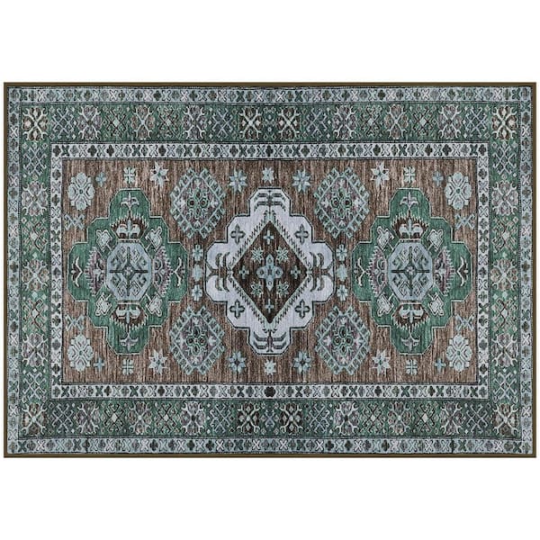 Cassidy Floral Indoor Outdoor Rug Carpet Washable Large Area Rugs Or Door  Mat