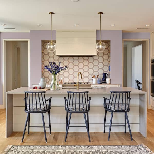 1 gal. #100F-4 Dark Lilac Semi-Gloss Interior Paint