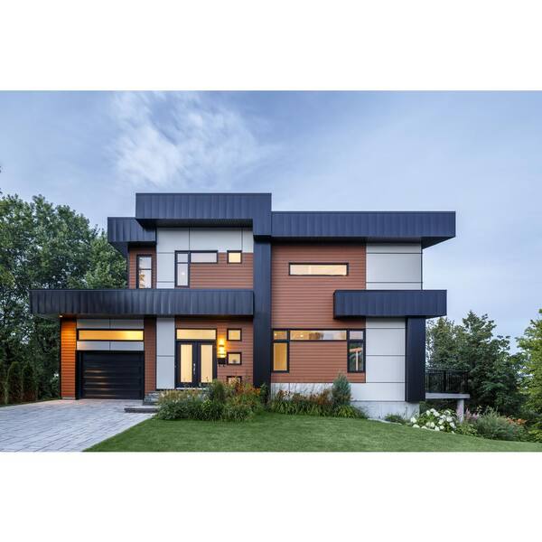 Hardiepanel Hz10 5 16 In X 48 In X 96 In Fiber Cement Primed Smooth Vertical Panel Siding 9000522 The Home Depot