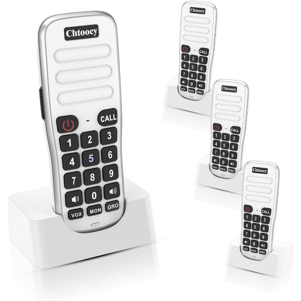 Rechargeable Intercoms Wireless for Home 5280 ft. Range 10-Channel, Handhel