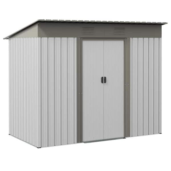 Have A Question About 7 Ft W X 4 Ft D Metal Storage Shed With Double