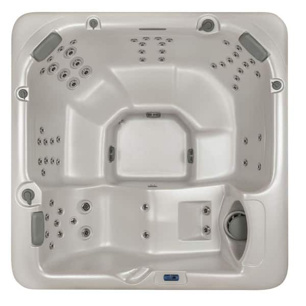 Summit Hot Tubs Aspen 6-Person 60-SS Hydrotherapy Jet Spa with Lounger and Waterfall