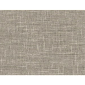 60.75 sq. ft. Tedlar Cappuccino Grasmere Weave High Performance Vinyl Unpasted Wallpaper Roll