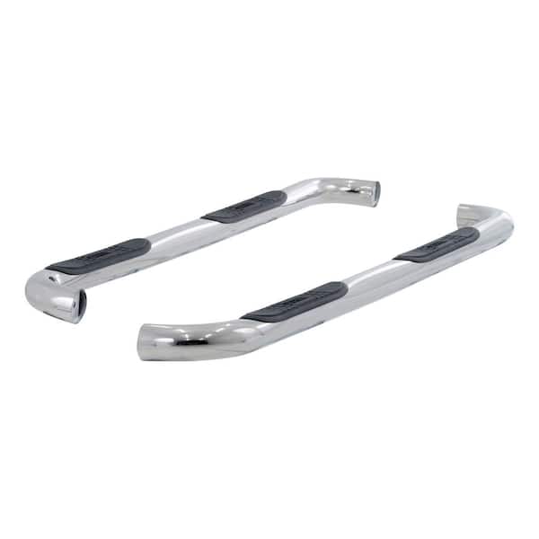 Aries 3-Inch Round Polished Stainless Steel Nerf Bars, No-Drill, Select Chevrolet Colorado, GMC Canyon