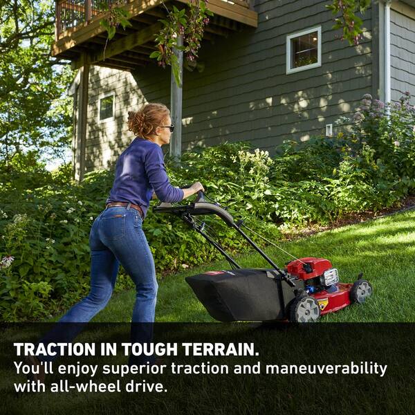 All-Wheel Drive Variable Speed Self-Propelled Gas Lawn Mower with Briggs & Stratton Engine Recycler Personal Pace 22 in 