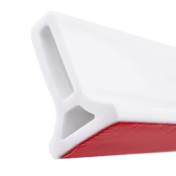 67 in. Long Collapsible Shower Water Dam Threshold Barrier with Adhesive Backing for Wet Dry Separation