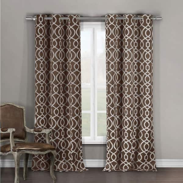 Duck River Textile Chocolate Geometric, Duck River Textile Shower Curtains