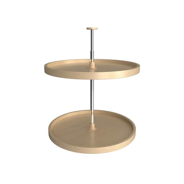 Rev-A-Shelf 24 in. Banded Wood Full Circle Lazy Susans 2-Shelf