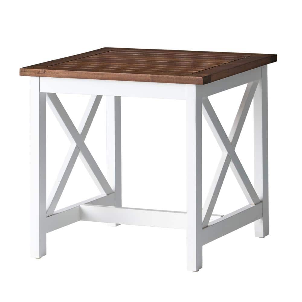 Acacia Wood Top Finish Outdoor Side Table