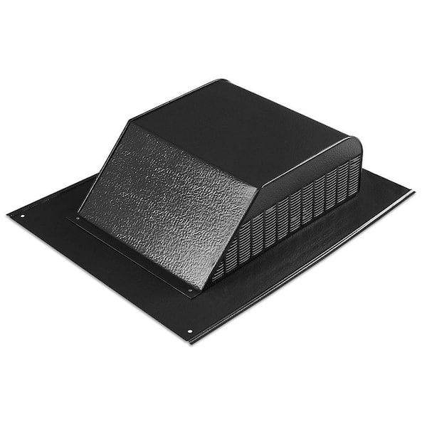 Master Flow 60 sq. in. NFA Aluminum Slant Back Roof Louver Static Vent in Black (Carton of 6)