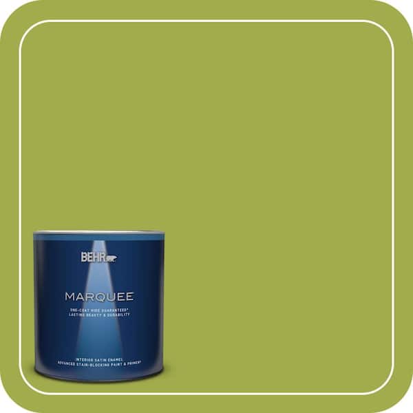 BEHR MARQUEE 1 qt. #PPU10-05 Intoxication Satin Enamel Interior Paint & Primer