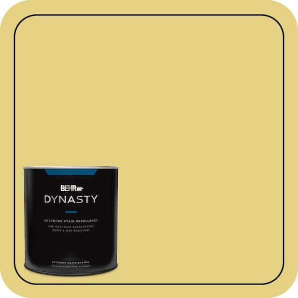 BEHR DYNASTY 1 qt. #P330-4 Starfruit Satin Enamel Interior Stain-Blocking Paint and Primer
